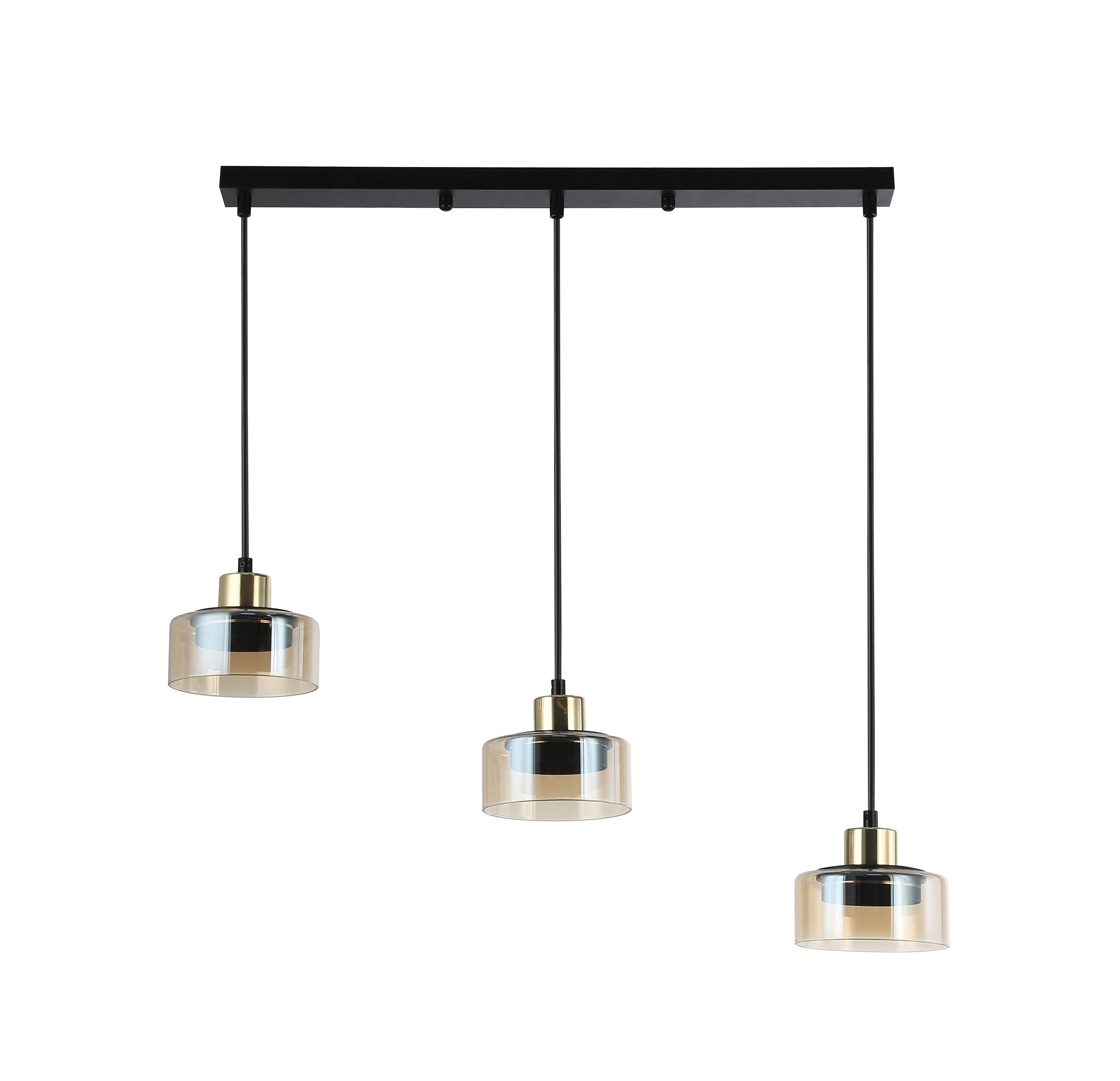three gx53 pendant light with glass cover