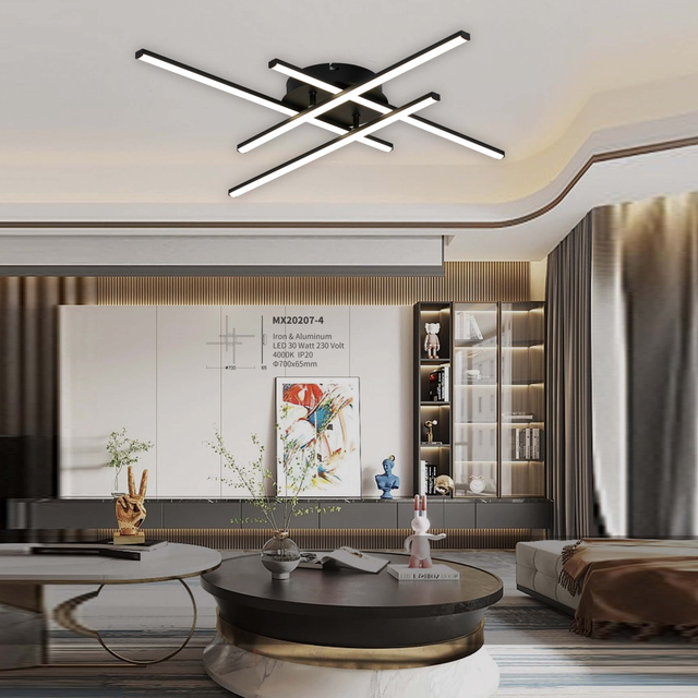 Ceiling Light Acrylic Twist Shape