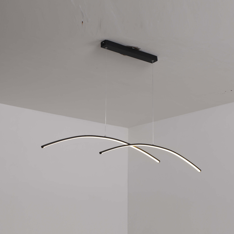 LED Twisted Strip Pendant Lamp