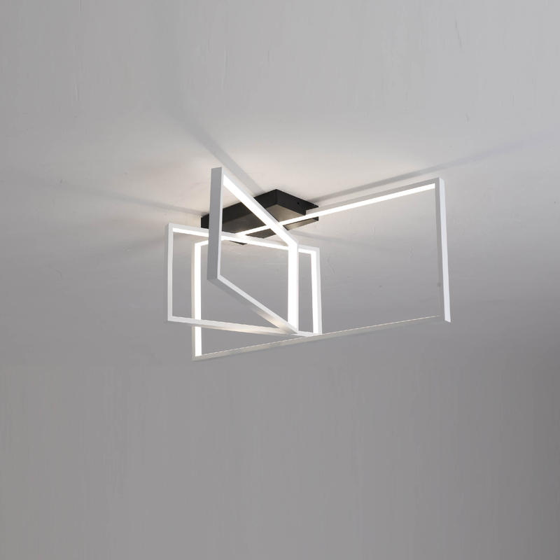 white square led ceiling pendant light