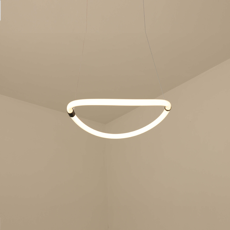 Minimalist Gold Circle Pendant Light 
