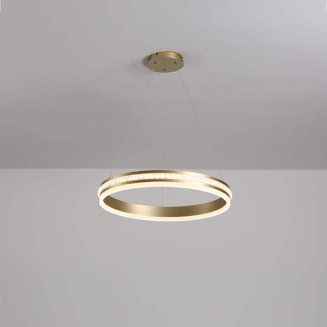 Round rings led pendant light