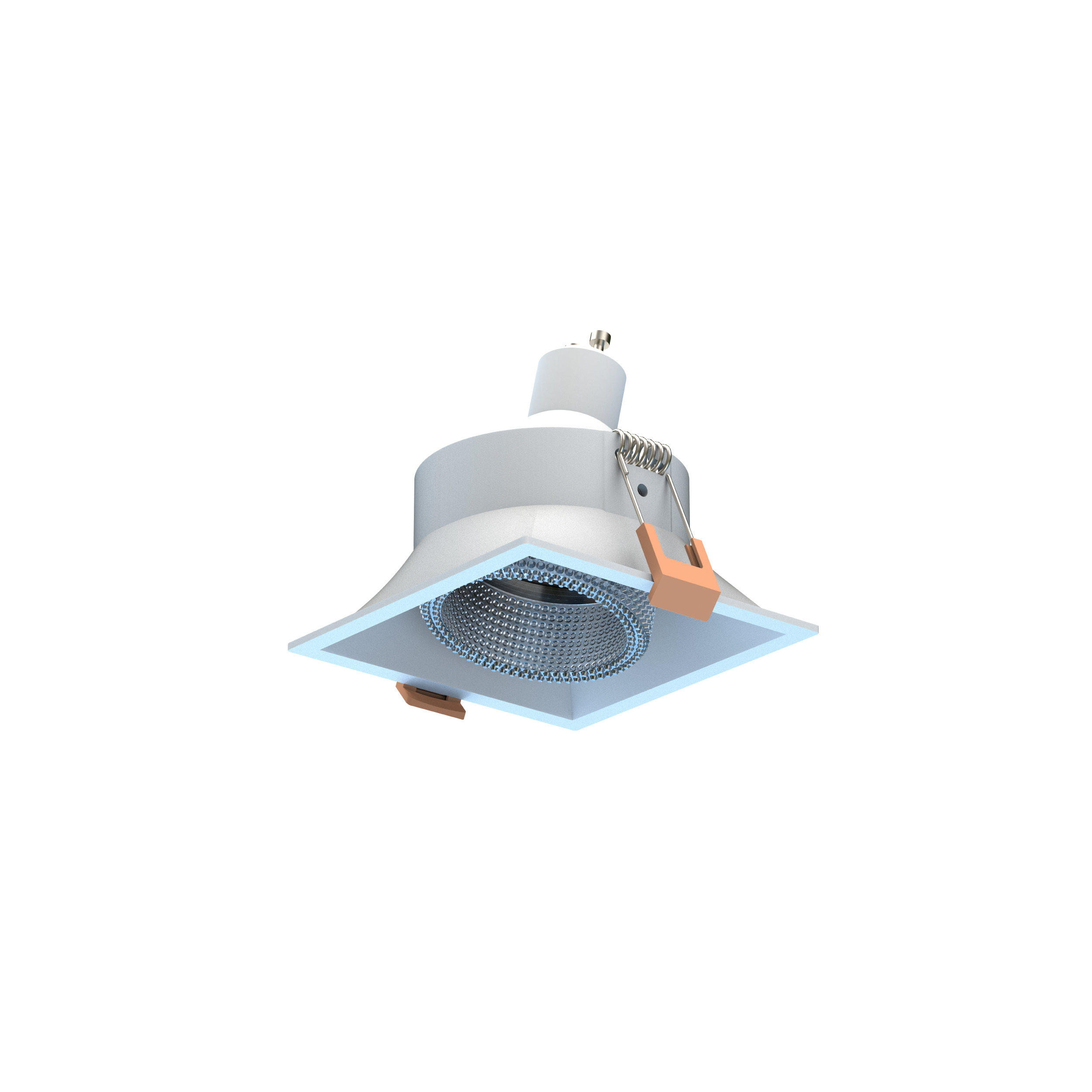 white gu10 recessed downlight