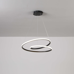 Sleek Modern Pendant Light with Intertwined Rings