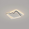 square shape black linear ceiling lamp