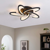 flower shape led ceiling lamp installed in living room