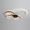 six round black and white led ceiling light