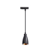 black cup shape gu10 track light with inner silver color