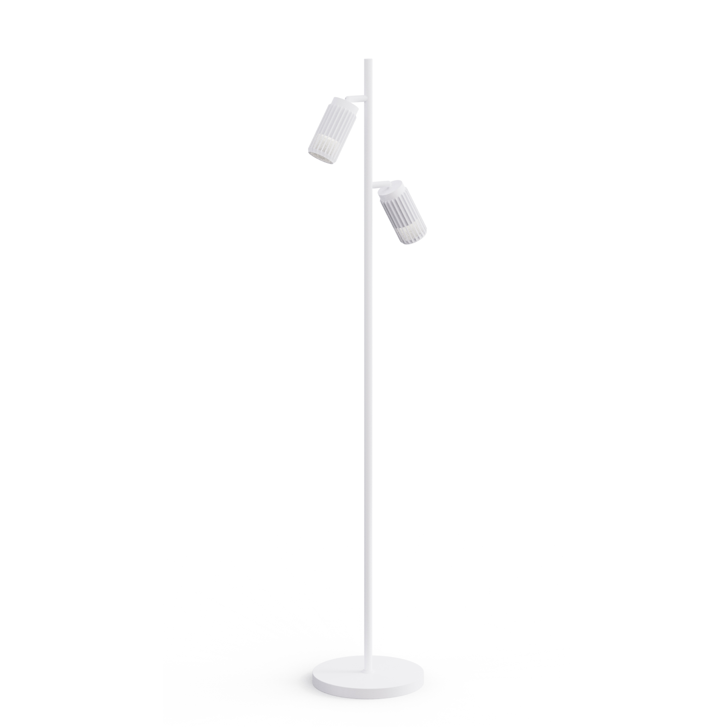 white gu10 dual spot light floor light
