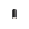 black fixture white ring ceiling downlight