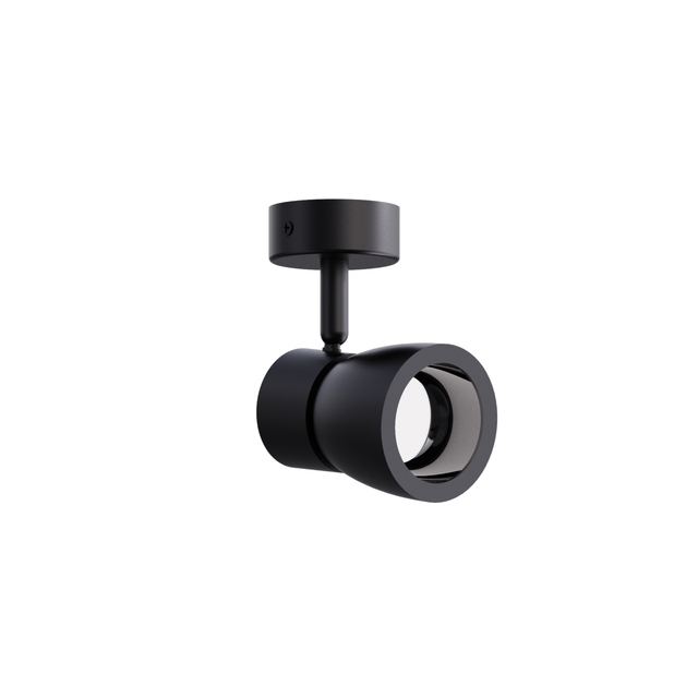 black ceiling spot light