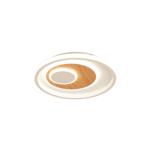 round grain wood pattern ceiling light