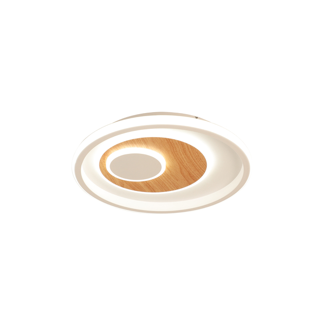round grain wood pattern ceiling light