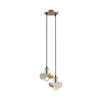 dual head metta gold pendant light