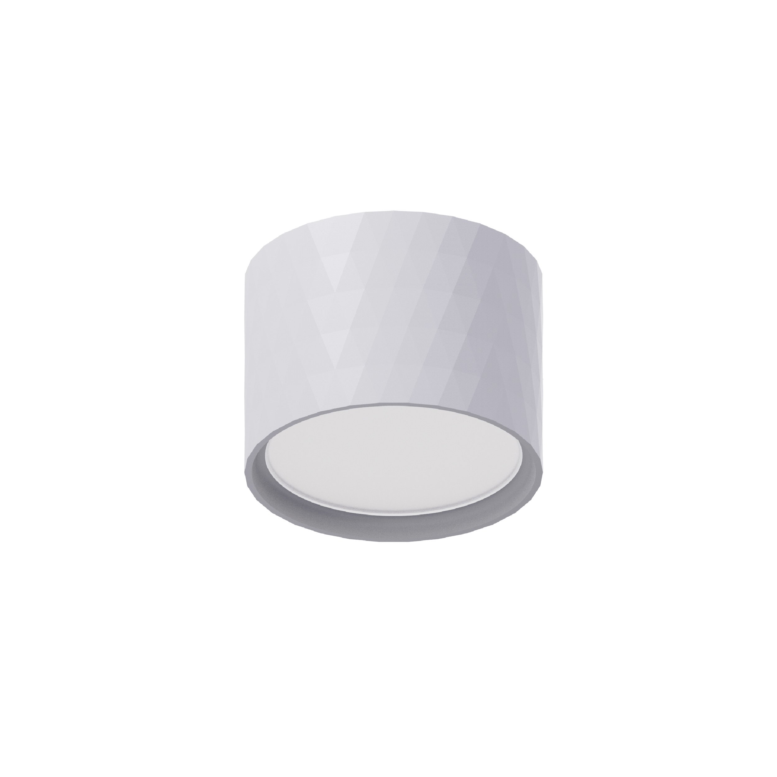 white surface mounted light