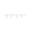 four head white gu10 track spot light