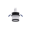 black gu10 ceiling downlight for office