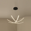 four linear led bars pendant light