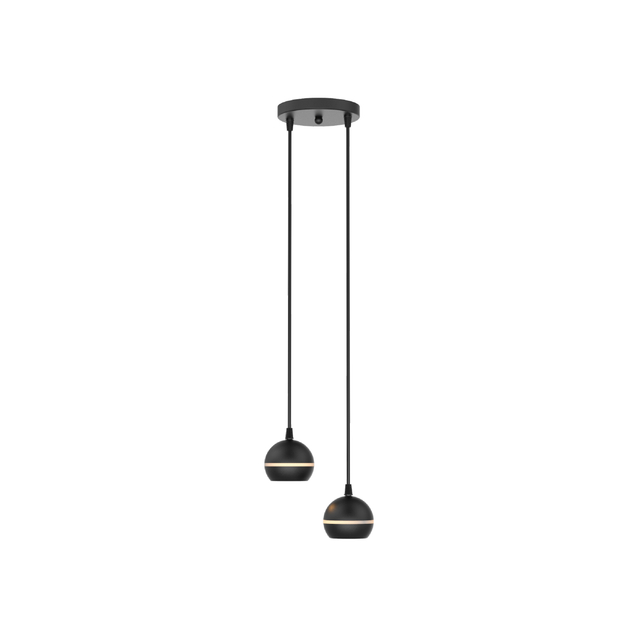 dual black g9 pendant light