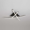 Twisted Knots Black Ceiling Light