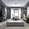  five rhombuses with rounded corners LED ceiling light for bedroom