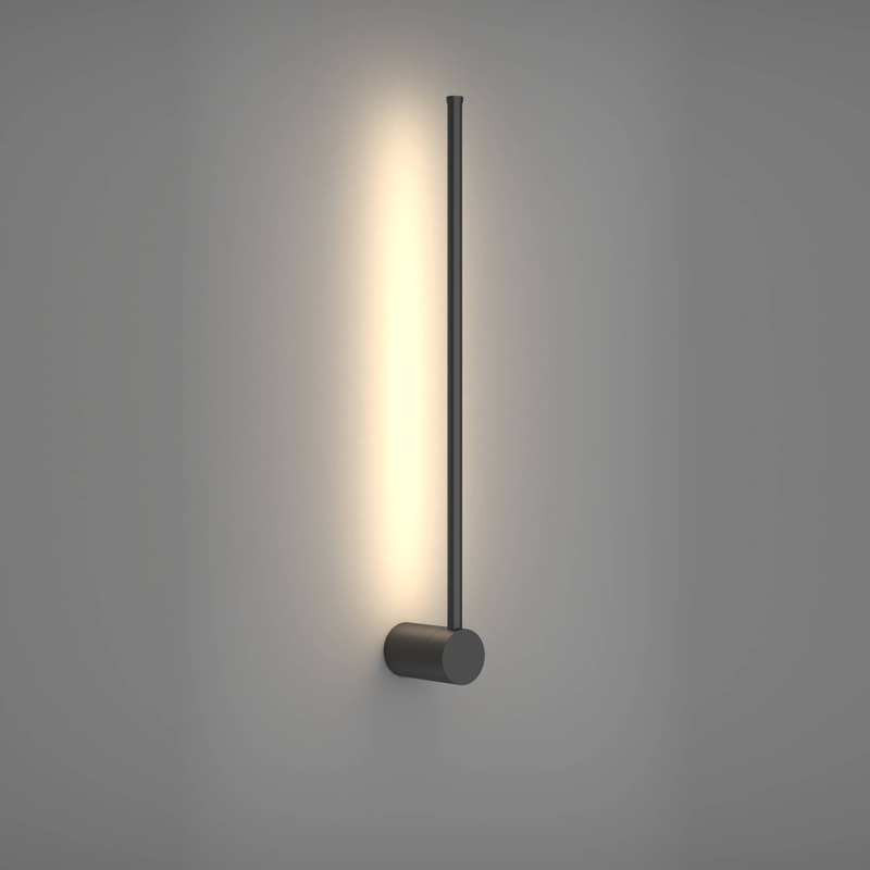 Black Metal Strip Wall Light