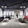 Hexagonal pendant light for office