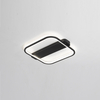 Black square led ceiling light