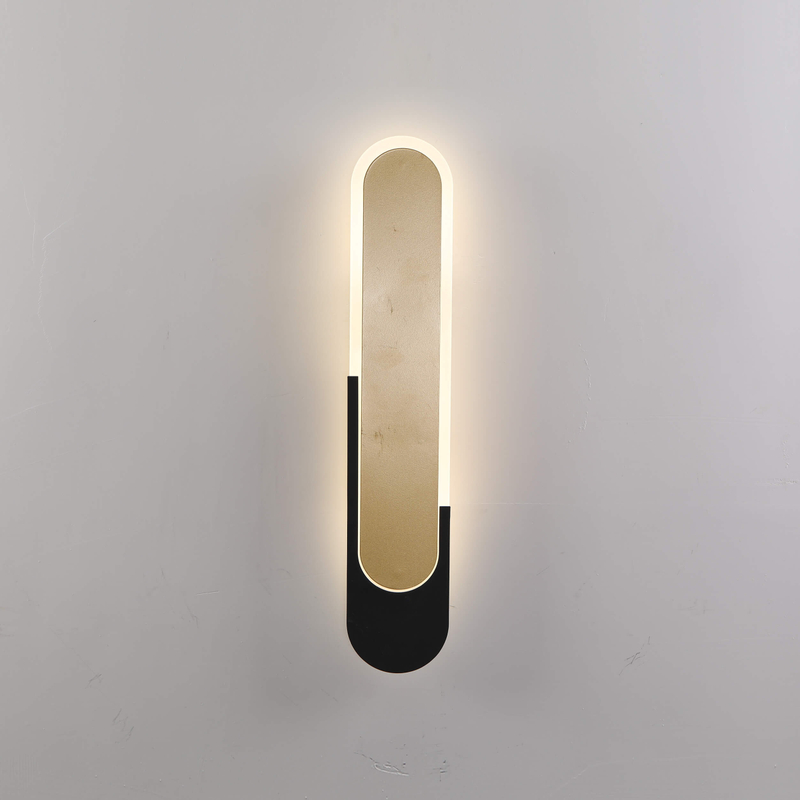 Contemporary Oval-Shaped Wall Lamp