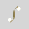 Elegant Brass Wall Sconce with Dual Bulbs