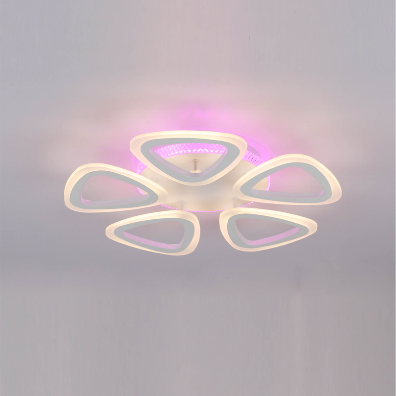 Sculptural Ceiling Lamps: Layered Lighting for a Contemporary Space