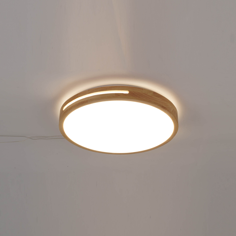 Cozy Wooden Ceiling Light Diffusing Soft Illumination