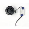 Surface mount LED downlight top view heat sink structure external constant current driver
