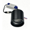 Anti glare surface mounted LED downlight black cylindrical housing driver with connecting wire