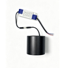Modern minimalist surface ceiling LED spot light matte black aluminum downlight fixture
