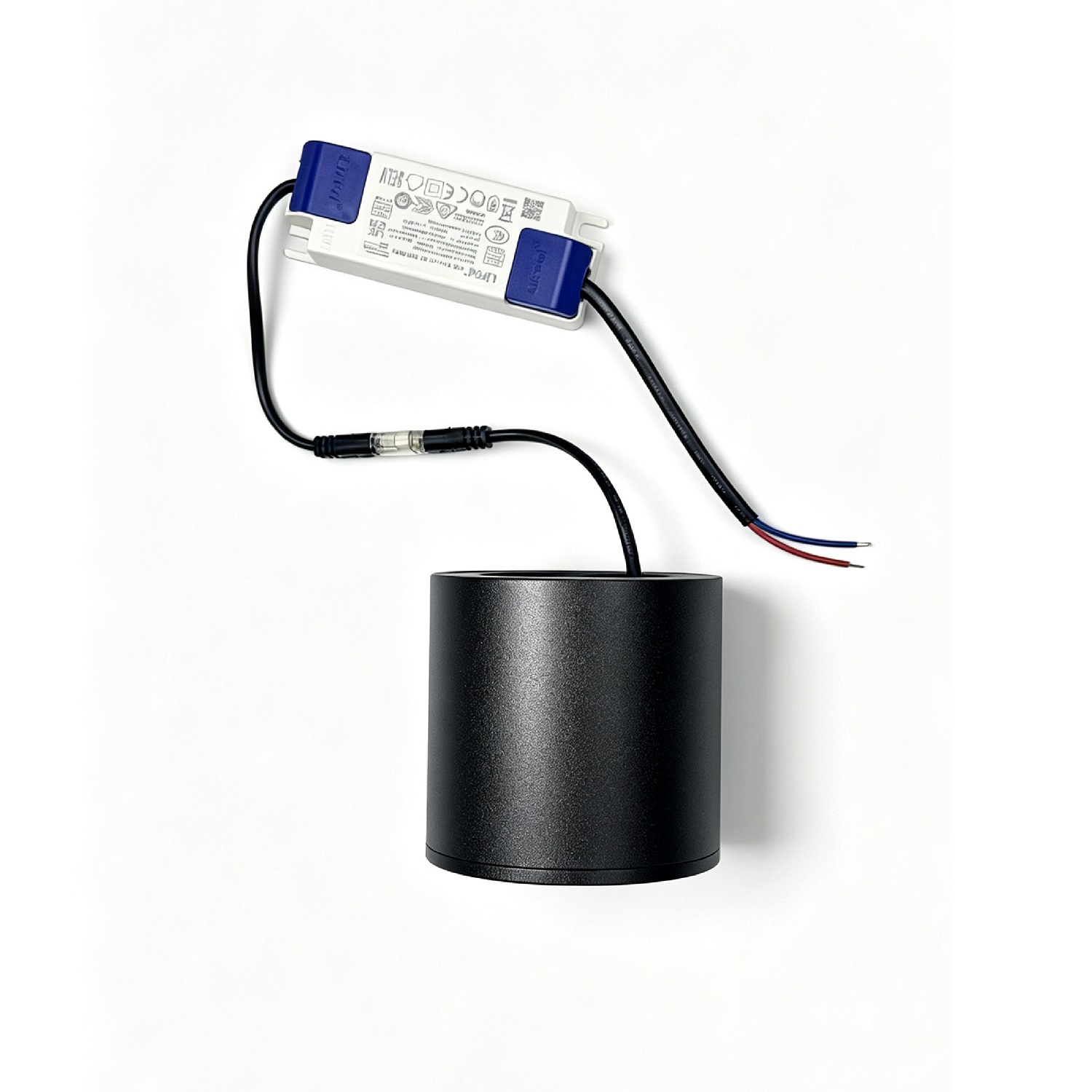 Modern minimalist surface ceiling LED spot light matte black aluminum downlight fixture